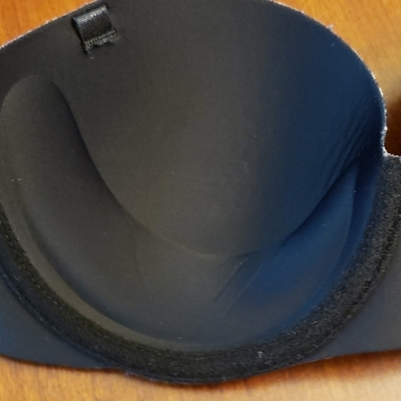 Adrienne Vittadini Strapless Padded Lift Bra 34B Black Floral EUC - Picture 6 of 7